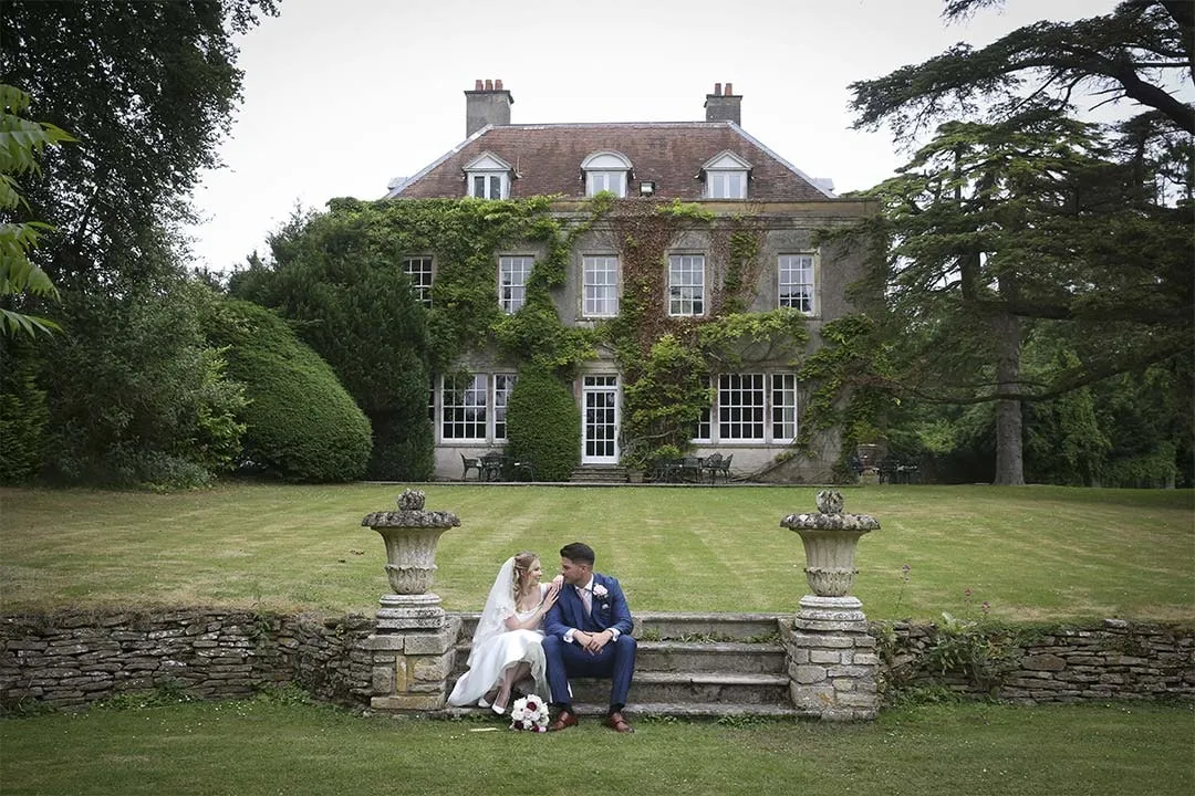 Bride and groom portrait by Studio H Photography