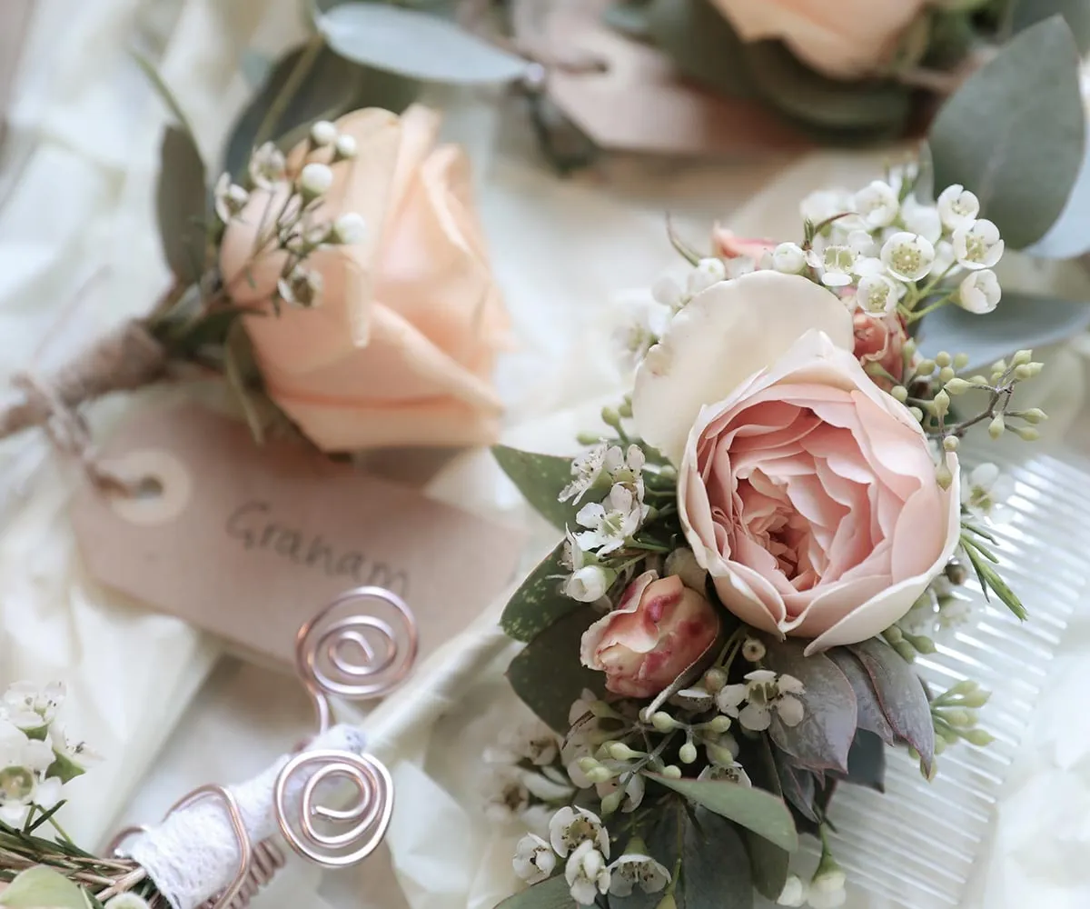 Wedding day details, photographed by Studio H Photography