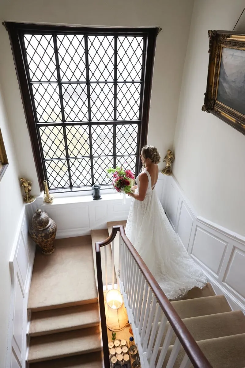 Bride and groom portrait by Studio H Photography