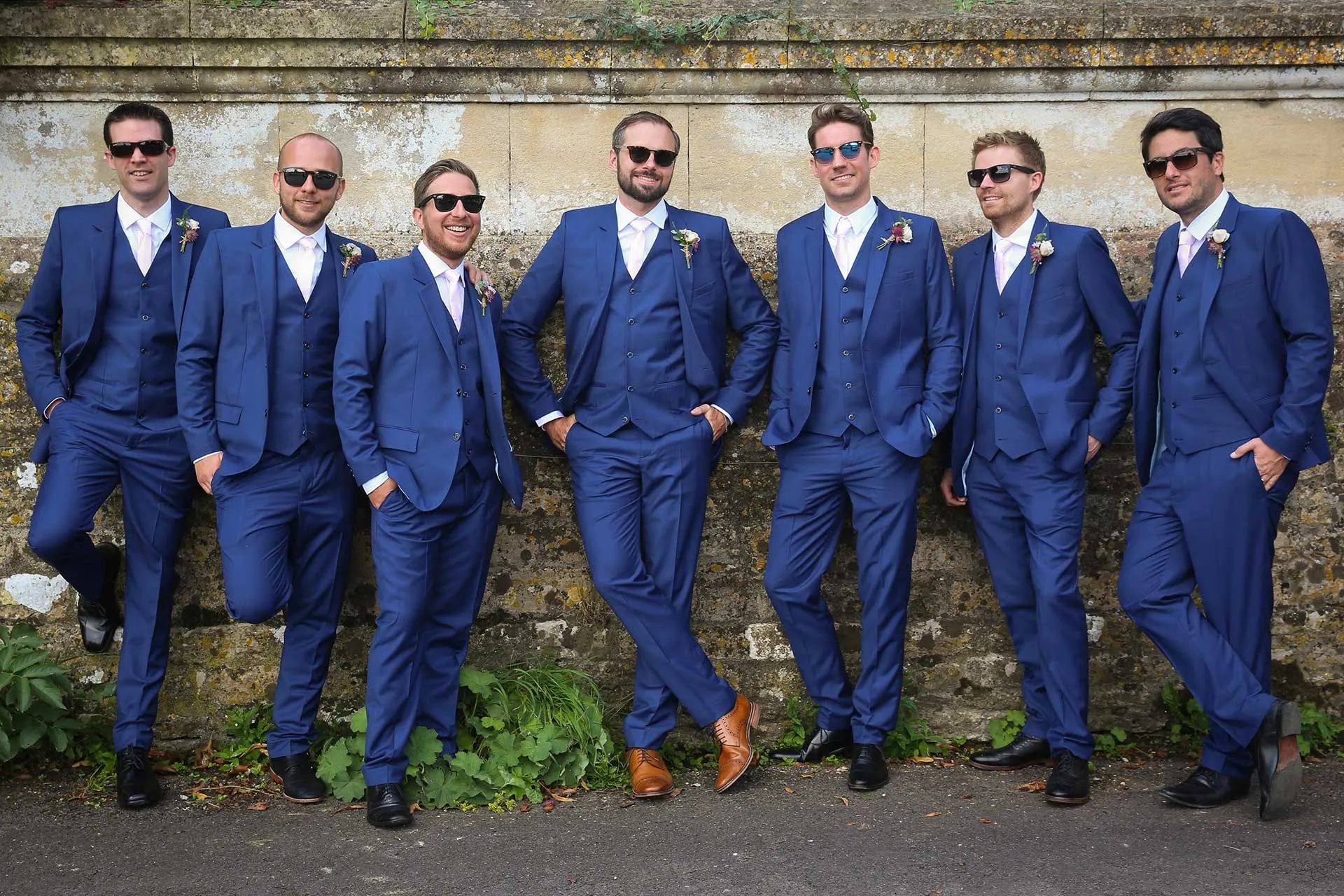 Wedding guests, family and friends