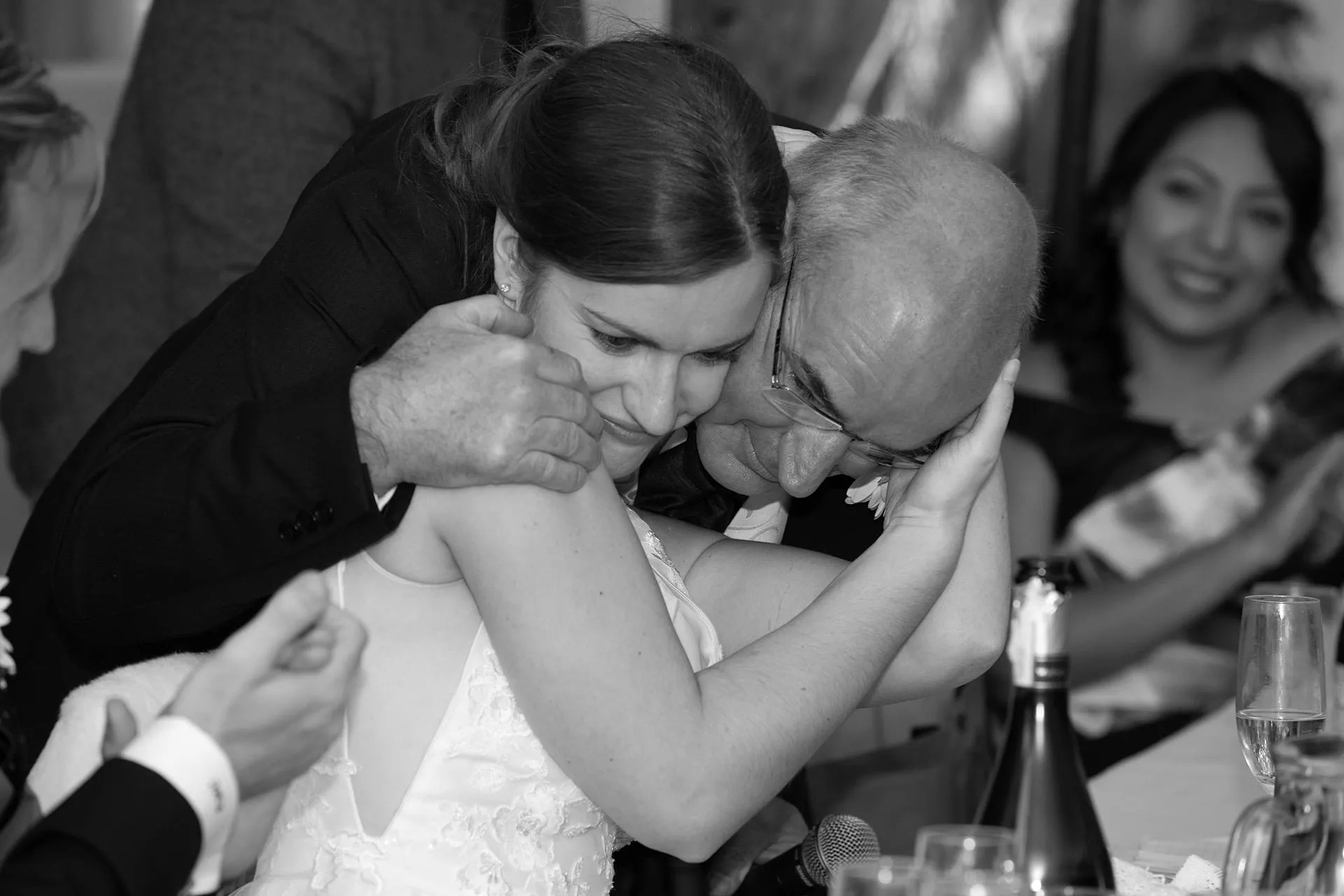 Wedding guests, family and friends