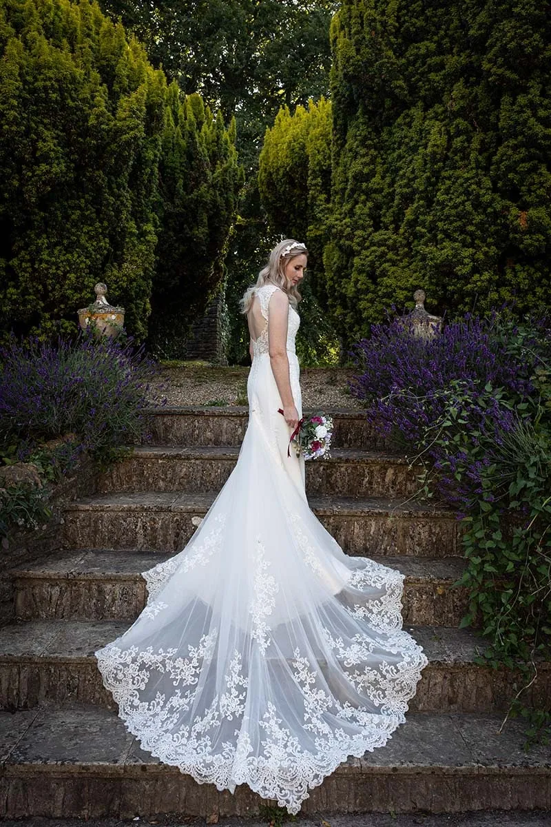 Bride and groom portrait by Studio H Photography