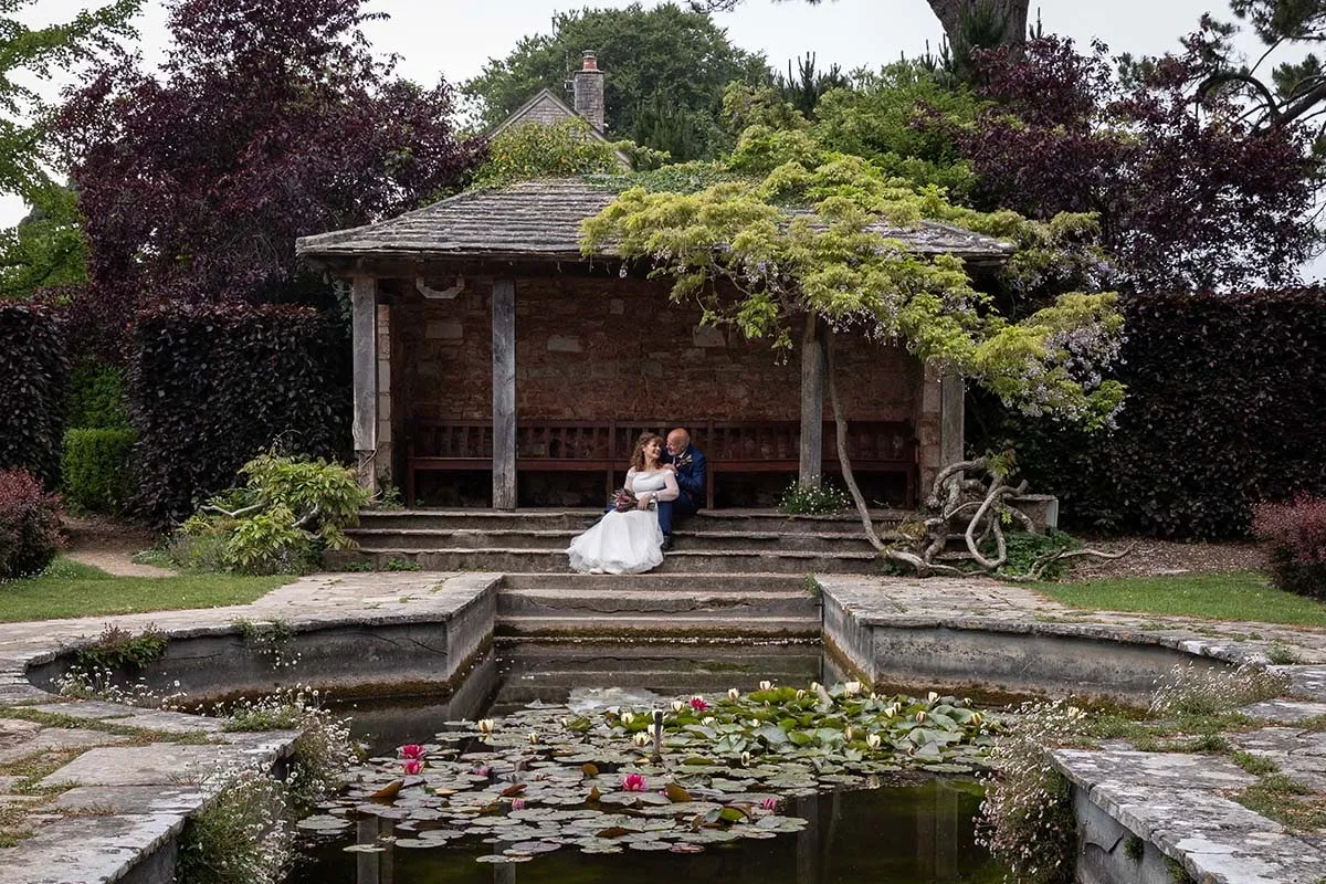 Bride and groom portrait by Studio H Photography