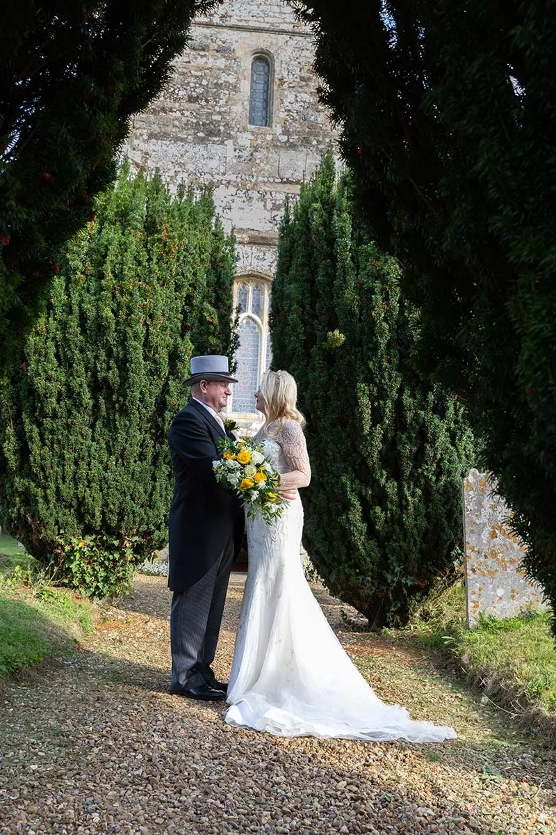 Bride and groom portrait by Studio H Photography