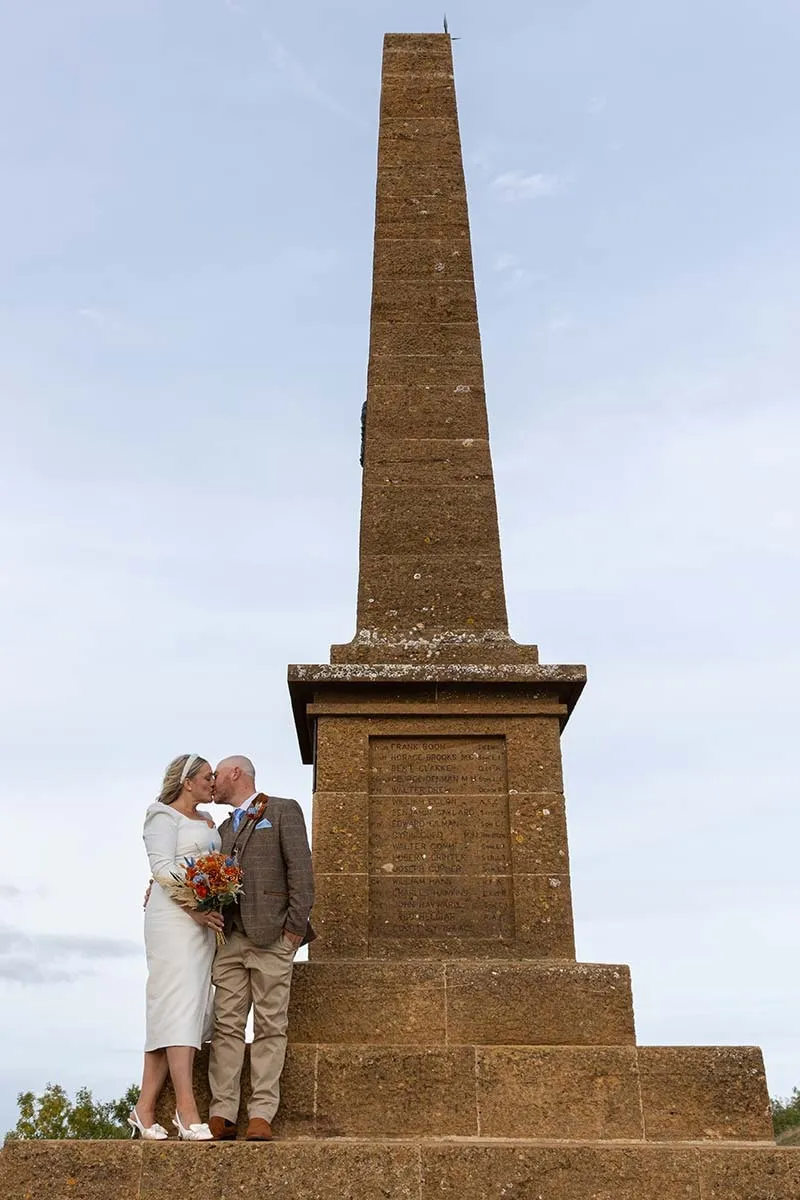 Bride and groom portrait by Studio H Photography