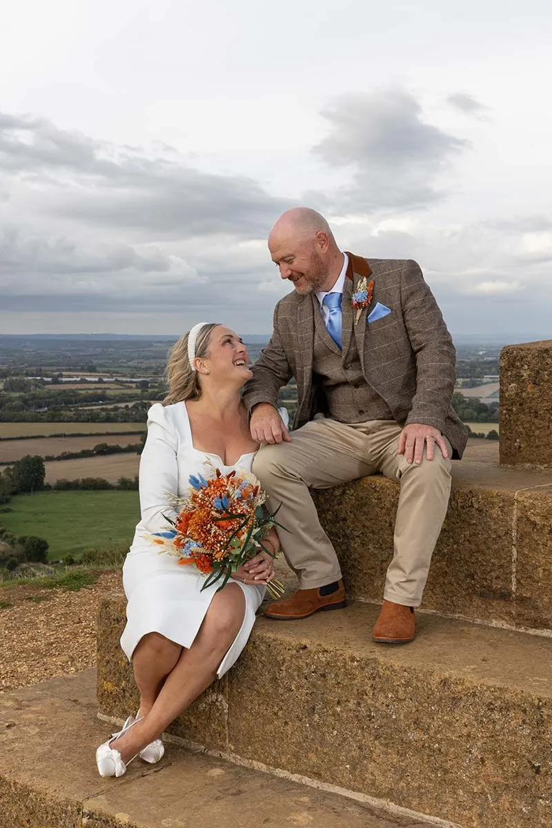 Bride and groom portrait by Studio H Photography