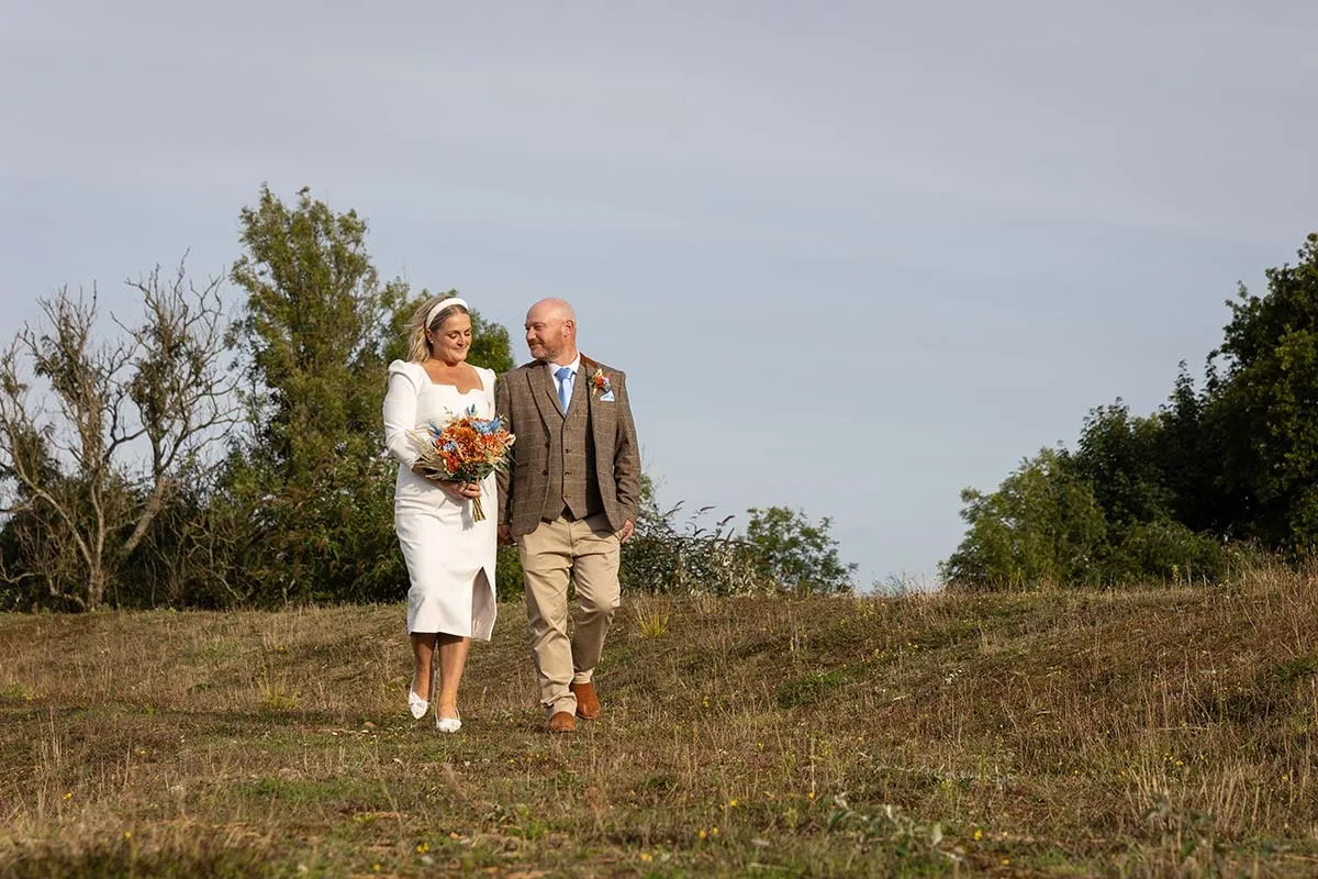 Bride and groom portrait by Studio H Photography