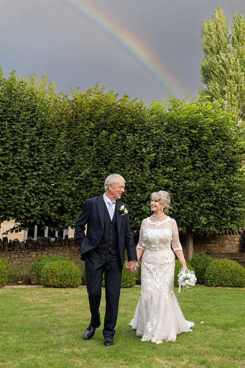 Bride and groom portrait by Studio H Photography
