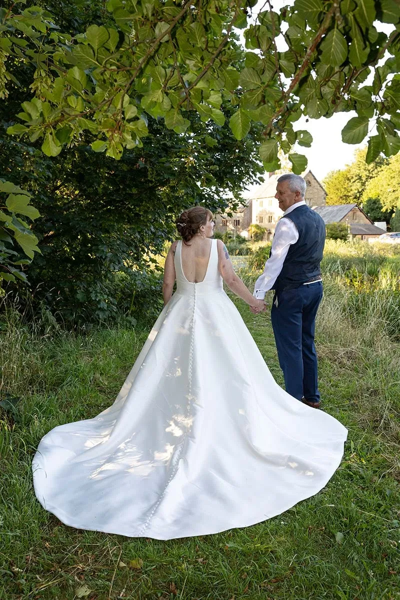 Bride and groom portrait by Studio H Photography
