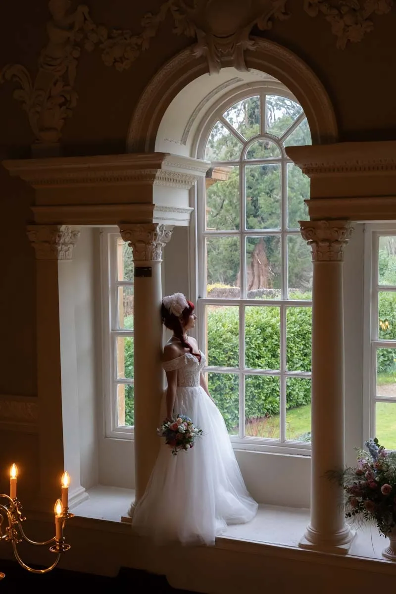 Bride and groom portrait by Studio H Photography