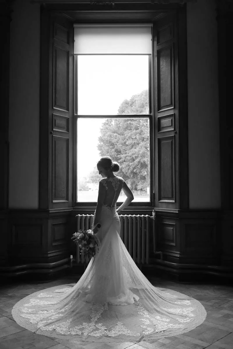 Bride and groom portrait by Studio H Photography