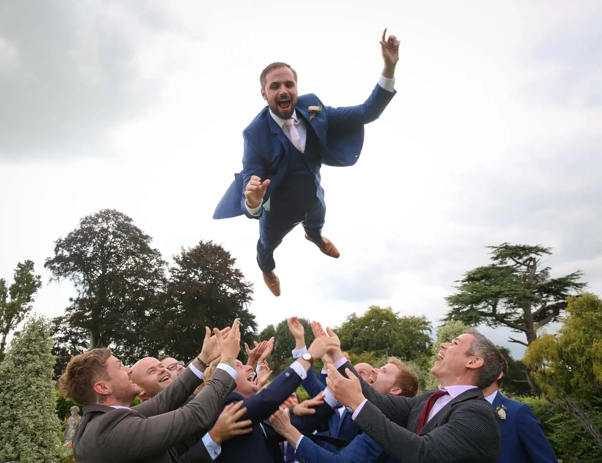 Wedding guests, family and friends