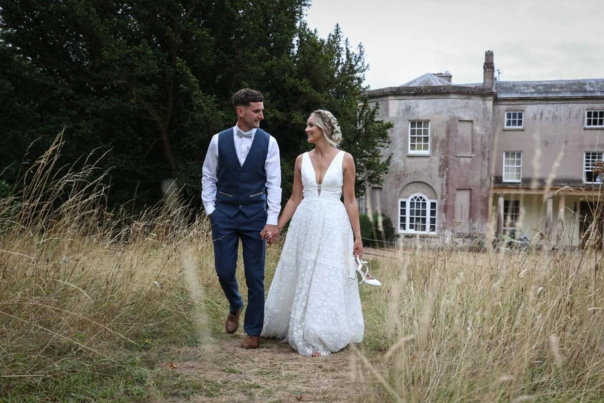Bride and groom portrait by Studio H Photography