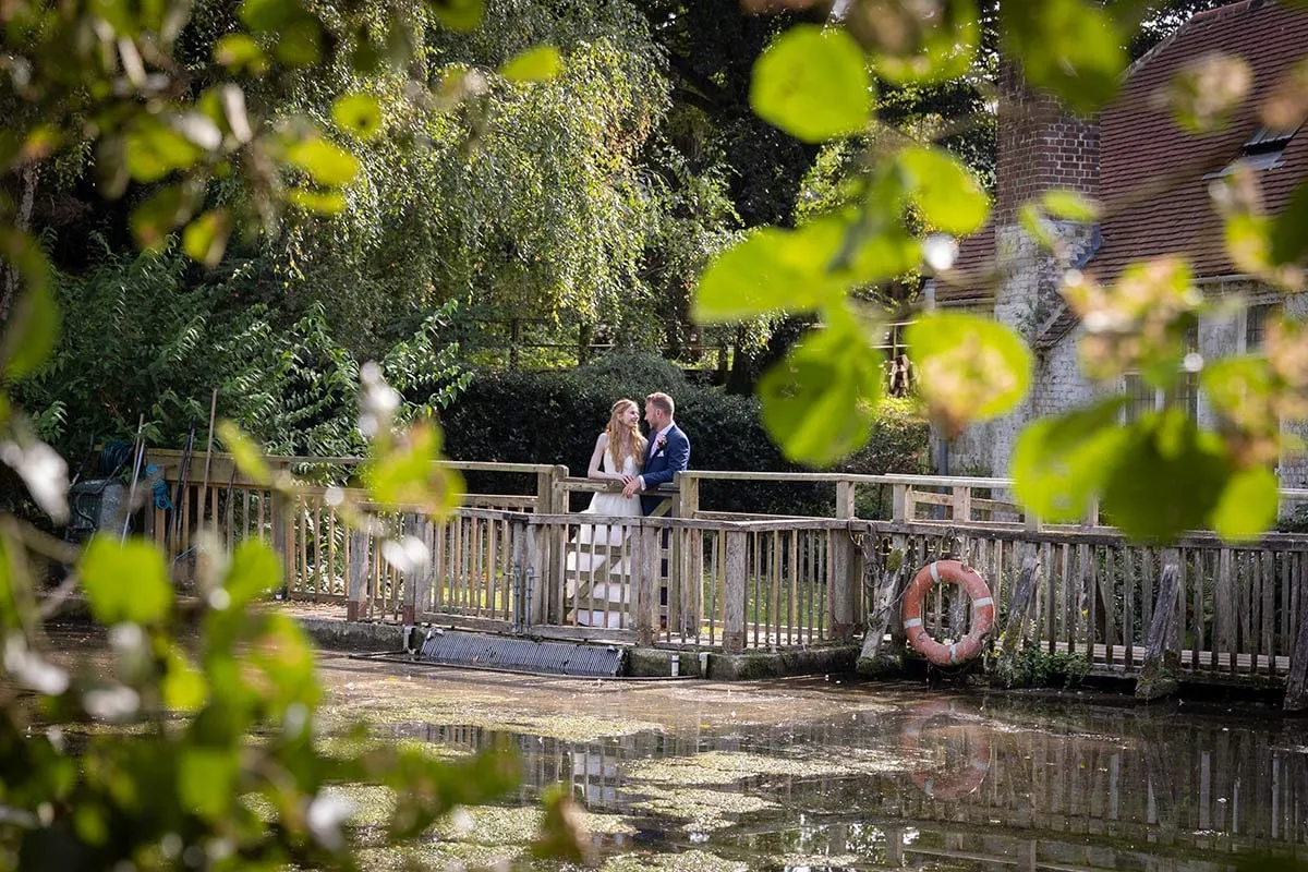 Bride and groom portrait by Studio H Photography