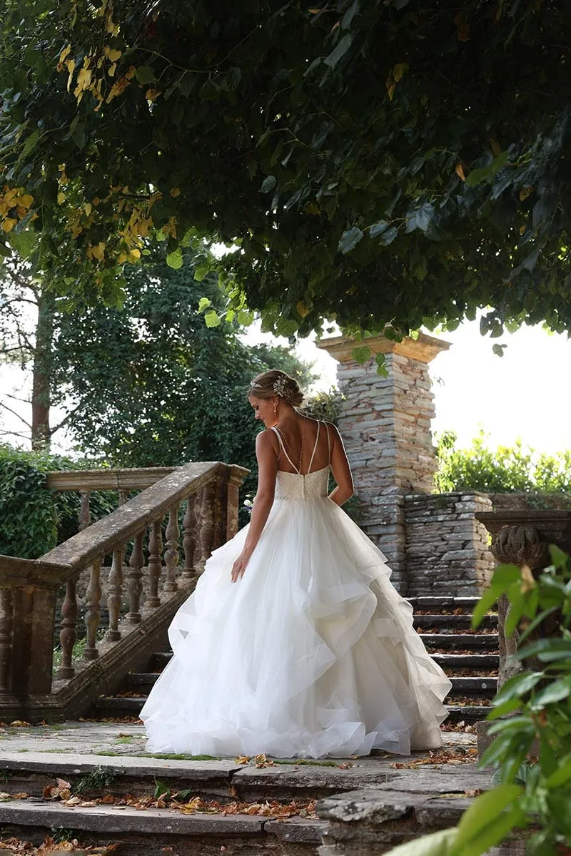 Bride and groom portrait by Studio H Photography