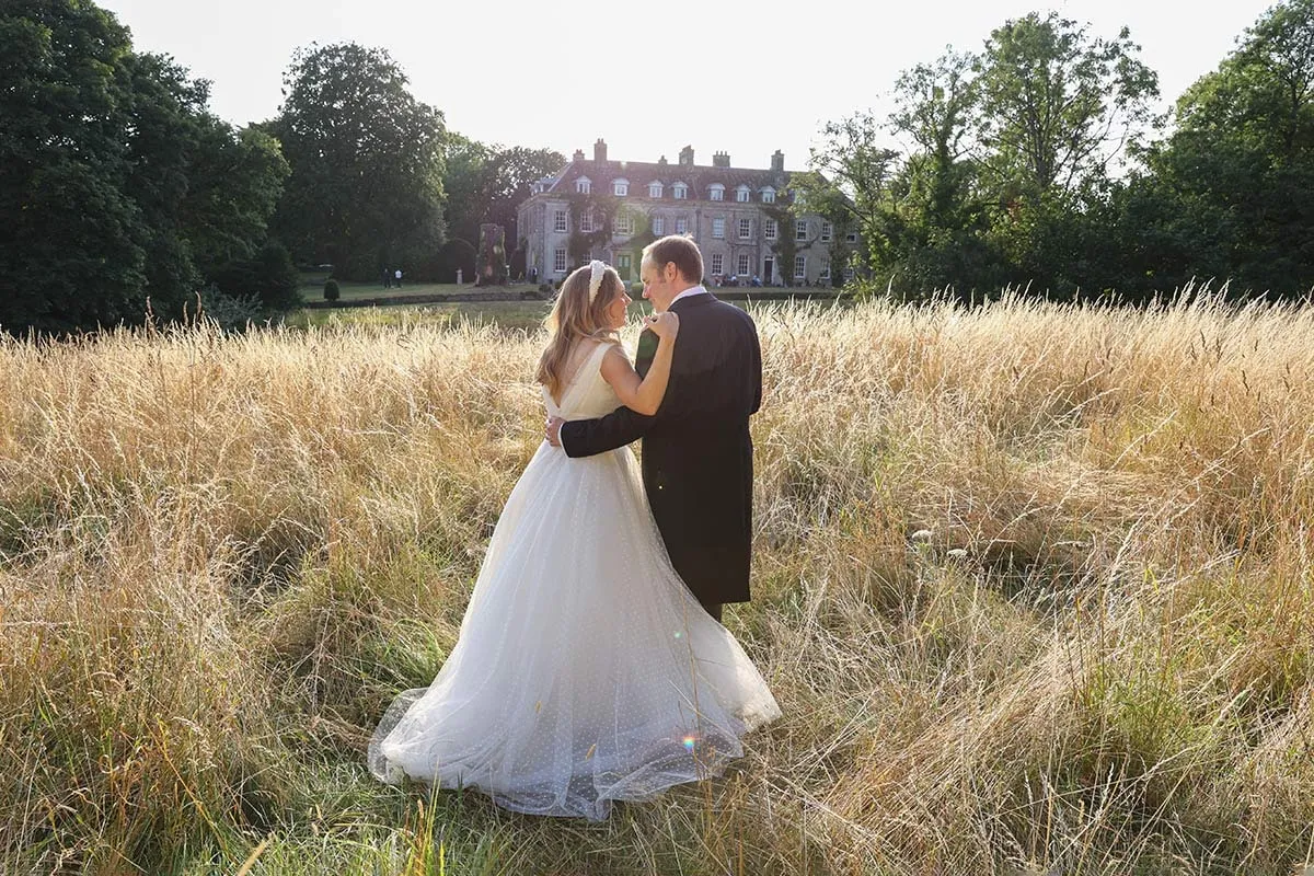 Bride and groom portrait by Studio H Photography