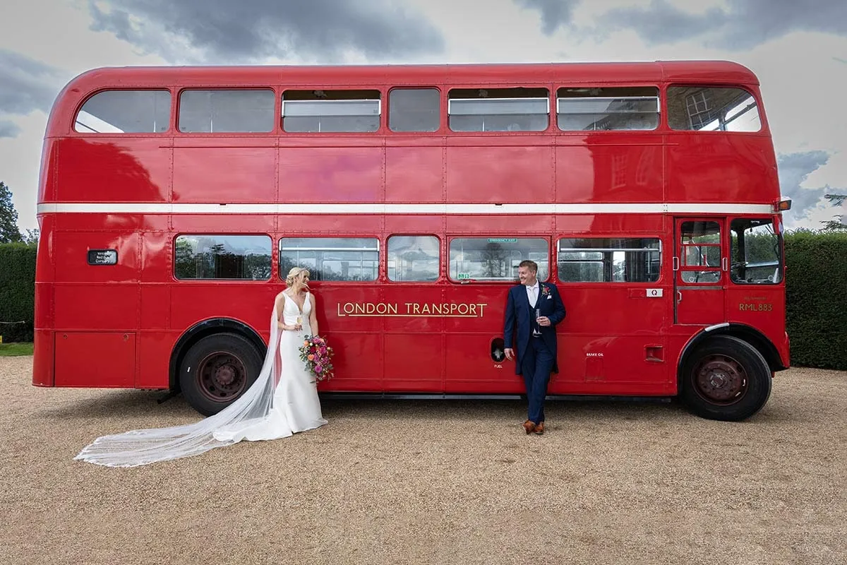 Bride and groom portrait by Studio H Photography